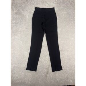veronica beard‎ scuba pants front seam leg slit black 2 Back Zip Slim Fit